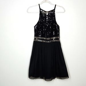 Party Dress Women Lace Sequin Evening Dress Size Medium